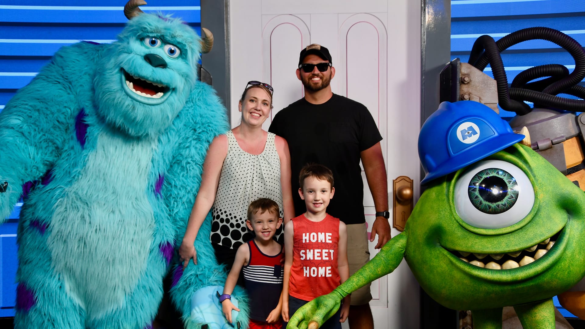 Brandon with his family